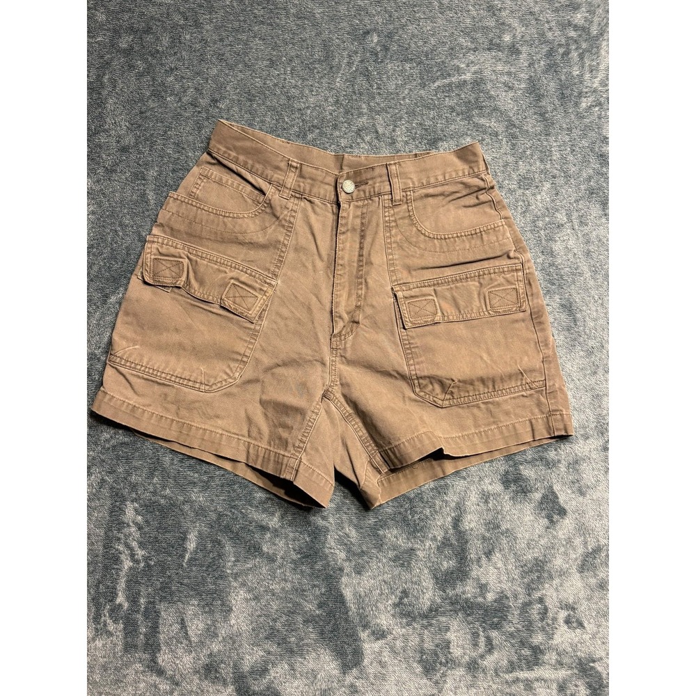 REI Womens Shorts 10 Cargo Shorts Brown Solid Vintage Rei Hiking Shorts Canvas